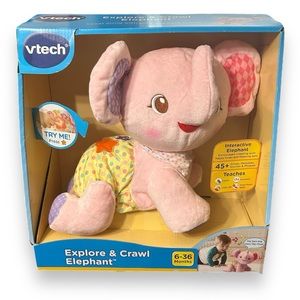 Vtech explore and crawl pink elephant toy